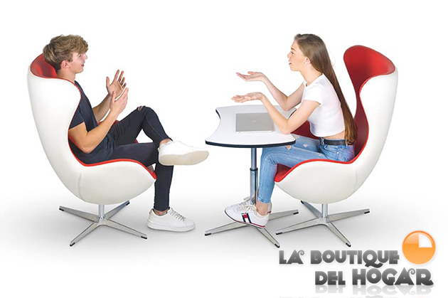 Sillón Butaca de Espera giratoria con reposabrazos Modelo Charlotte en color