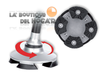 Base pivotante y anti-deslizante del baston
