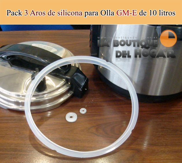 Pack 3 Aros de silicona para Cocina programable GM-E 10 litros
