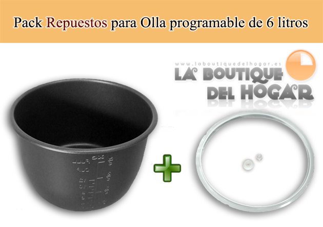 Pack Repuestos Cocina 6 litros - Cubeta teflón Daikin + 3 Aros silicona