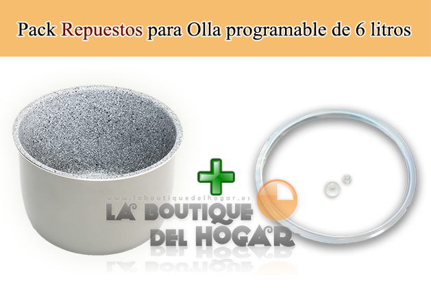 Pack Repuestos Cocina 6 litros - Cubeta Excelsior Cecoceramic + 3 Aros silicona