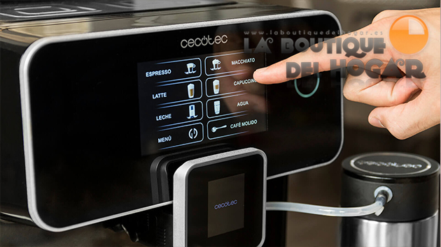 Cafetera Cecotec Power Matic-ccino 8000 de 19 Bares con depósito de leche