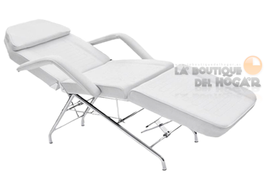 Camilla de belleza fija reclinable de 3 cuerpos