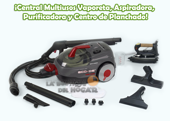 Central Multiusos Vaporeta, Aspiradora, Purificadora y Centro de Planchado al vapor