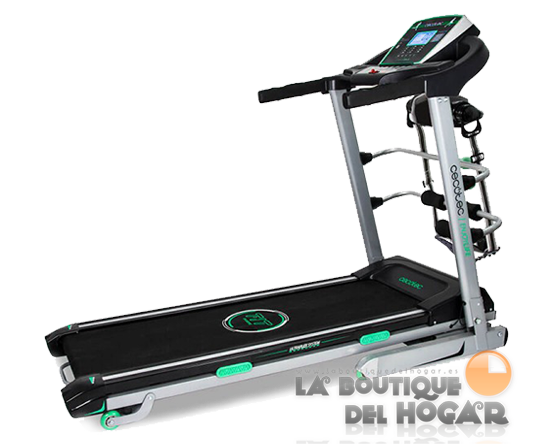 Cinta de Correr Profesional Plegable Extreme Track Vibrator con Cinturón de Masaje y Mancuernas