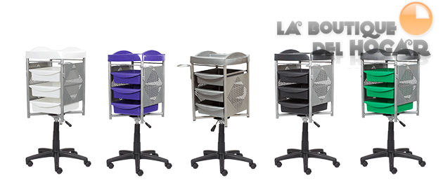 Carrito de peluquería con 3 cajones Tulipan Modelo PT02