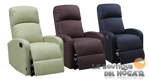 Sillón Relax en Tela Comfort Premium Pared Cero