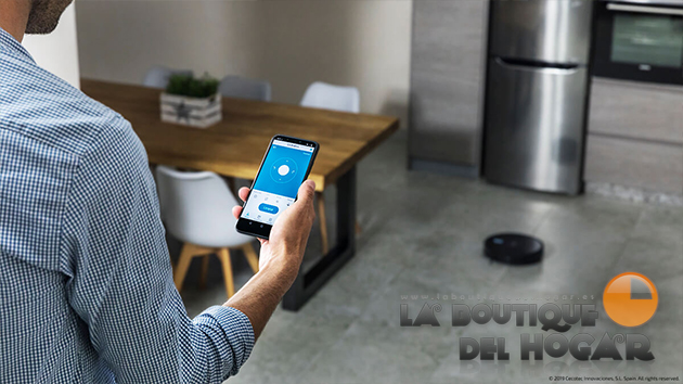 Robot Aspirador Inteligente con App Móvil y Tanque Mixto Conga 1090 Connected