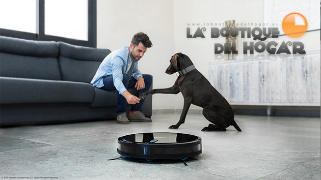 Robot Aspirador Inteligente con App Móvil y Tanque Mixto Conga 1090 Connected