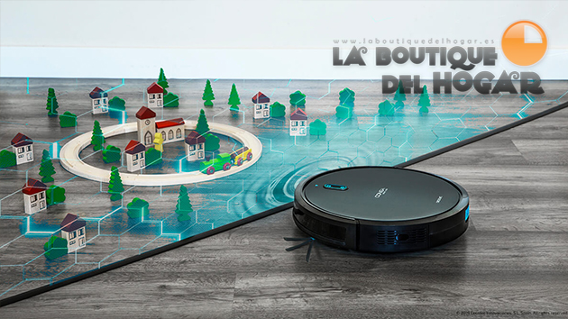 Robot Aspirador Inteligente con App Móvil y Tanque Mixto Conga 1099 Connected