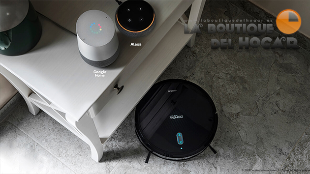 Robot Aspirador Inteligente con App Móvil y Tanque Mixto Conga 1099 Connected