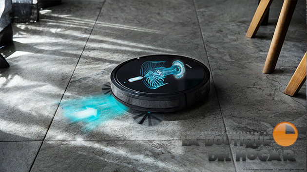 Robot Aspirador Inteligente con App Móvil y Tanque Mixto Conga 1099 Connected