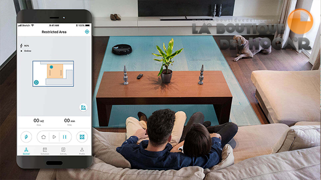 Robot Aspirador Inteligente con Mapeo Láser interactivo, Wifi y APP Conga Serie 3090