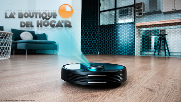 Robot Aspirador Inteligente con App Móvil y Tanque Mixto Conga 3690 Absolute