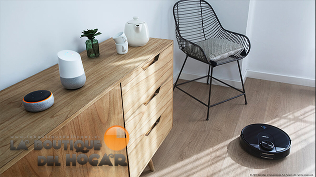 Robot Aspirador Inteligente con App Móvil y Tanque Mixto Conga 3690 Absolute