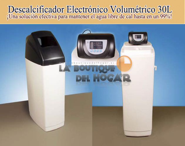 Descalcificador Electrónico Volumétrico compacto 30 litros