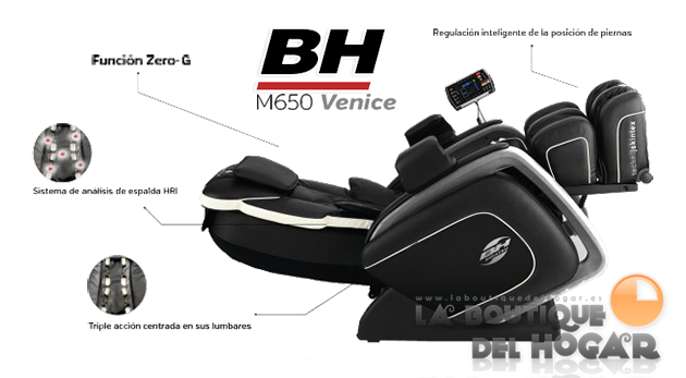 Sillón de Masaje Shiatsu de Gama Alta BH Venice M650