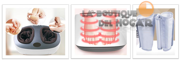 Masajeador de pies con Presoterapìa, Shiatsu y Termoterapia