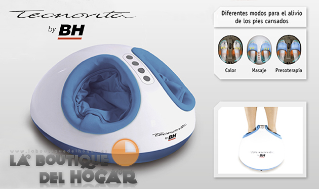 Masajeador de pies con Presoterapìa, Shiatsu y Termoterapia