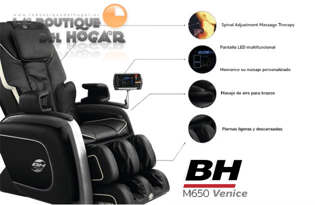Sillón de Masaje Shiatsu de Gama Alta BH Venice M650