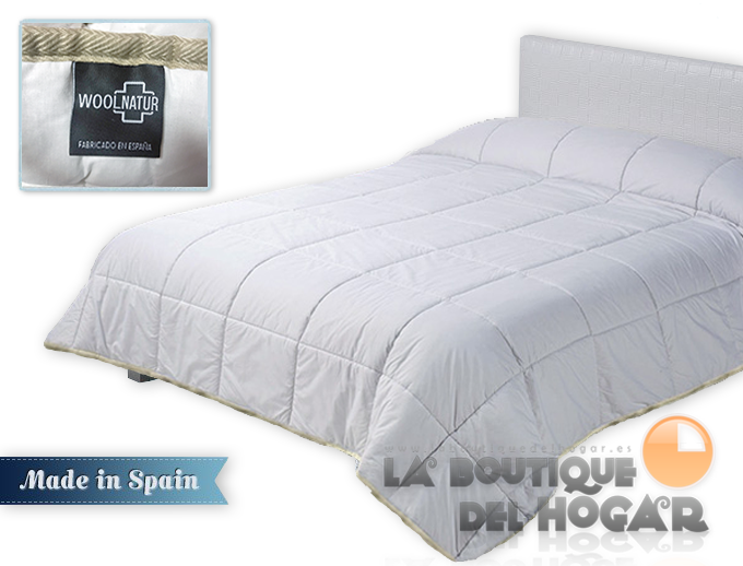 Relleno nórdico WoolNatur de 100% Pura Lana Virgen y tejido 100% Algodón