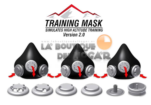 Máscara simuladora de entrenamiento en Altitud Elevation Training Mask 2.0