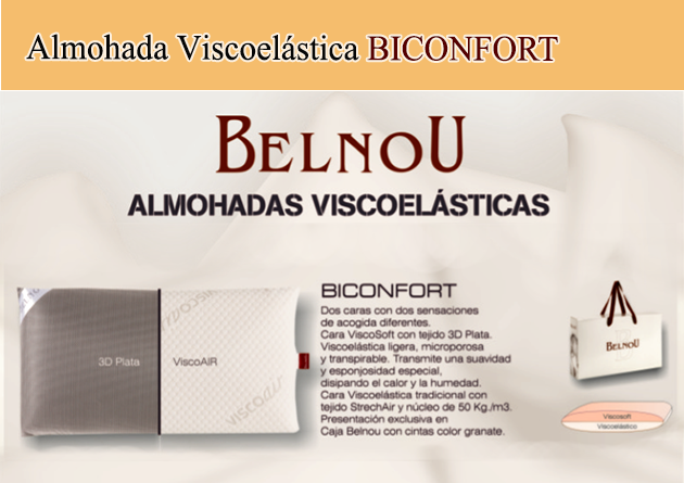 Almohada Viscoelástica Belnou BICONFORT