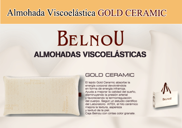 Almohada Viscoelástica Belnou GOLD CERAMIC