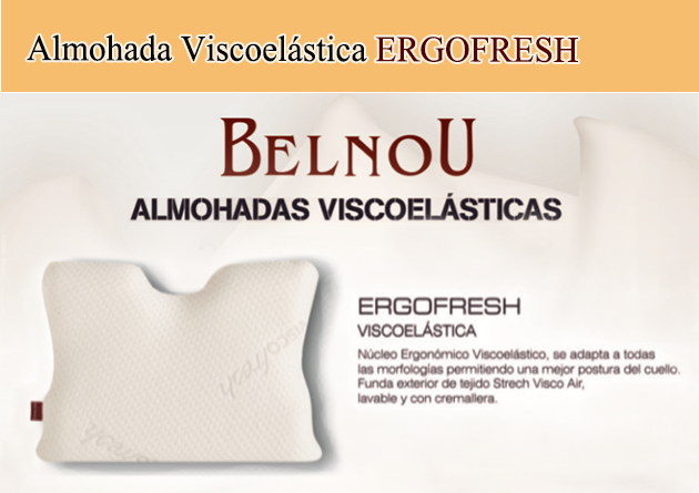 Almohada Viscoelástica Belnou ERGOFRESH