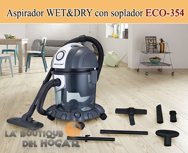 Aspirador WET&DRY con Función de soplado de aire Modelo ECO-354