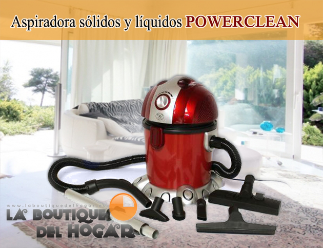 Aspiradora sólidos y líquidos POWERCLEAN con Función de soplado de aire