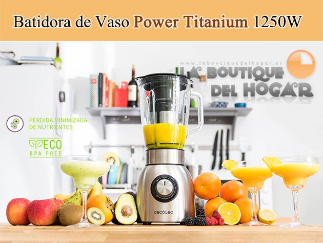 Batidora de Vaso Power Titanium 1250W