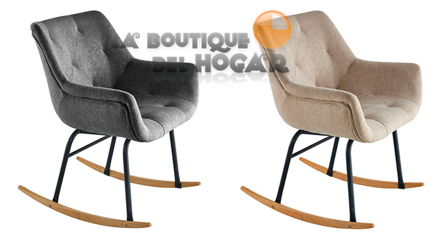 Butaca Mecedora de diseño en Tela Modelo Darla