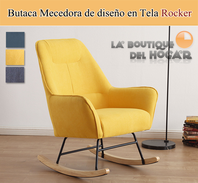 Butaca Mecedora de diseño en Tela Modelo Rocker