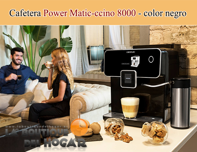 Cafetera Cecotec Power Matic-ccino 8000 de 19 Bares con depósito de leche