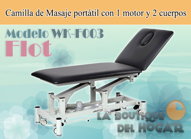 Camilla de masaje eléctrica de 2 cuerpos con agujero facial Flot