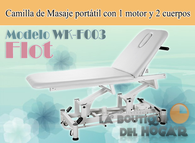 Camilla de masaje eléctrica de 2 cuerpos con agujero facial Flot