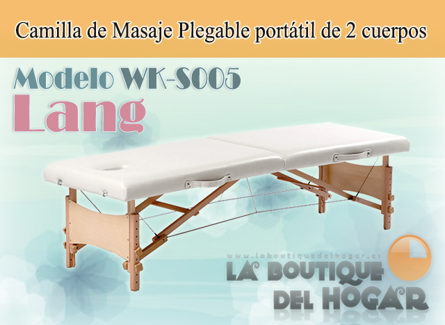 Camilla de masaje plegable portátil de 2 cuerpos Lang Modelo WK-S005