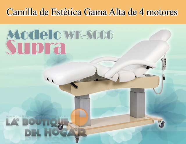 Camilla de Masaje eléctrica SPA con 4 motores y base de madera Supra WK-S006