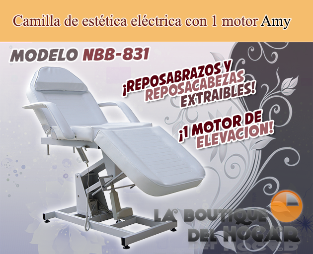 Camilla de Masaje eléctrica de 3 cuerpos con 1 motor y agujero facial Modelo Amy