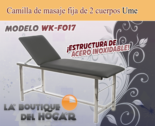 Camilla de masaje fija de 2 cuerpos Modelo Ume