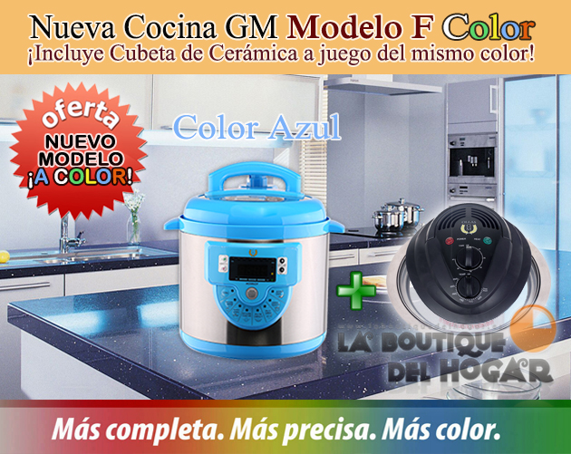 olla Programable GM modelo F Color Azul – 6 litros