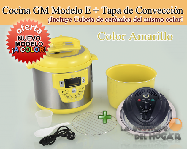 Cocina Programable GM modelo E Funcion freidora y Función de Voz – 6 litros