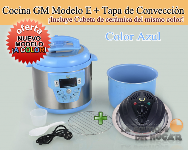 Cocina Programable GM modelo E Funcion freidora y Función de Voz – 6 litros