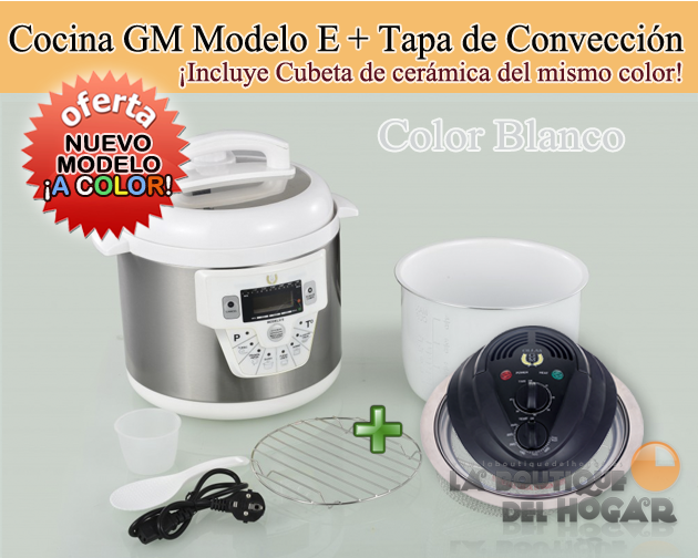 Cocina Programable GM modelo E Funcion freidora y Función de Voz – 6 litros