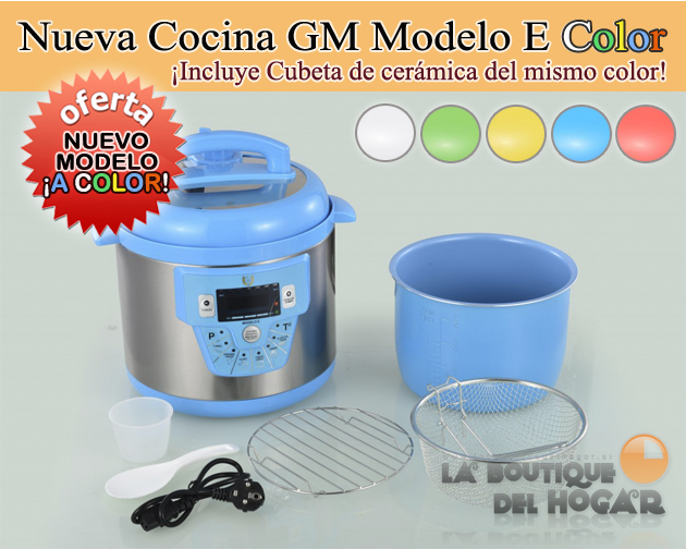 Cocina Programable GM modelo E Funcion freidora y Función de Voz – 6 litros