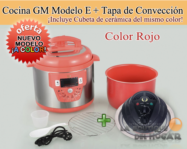 Cocina Programable GM modelo E Funcion freidora y Función de Voz – 6 litros