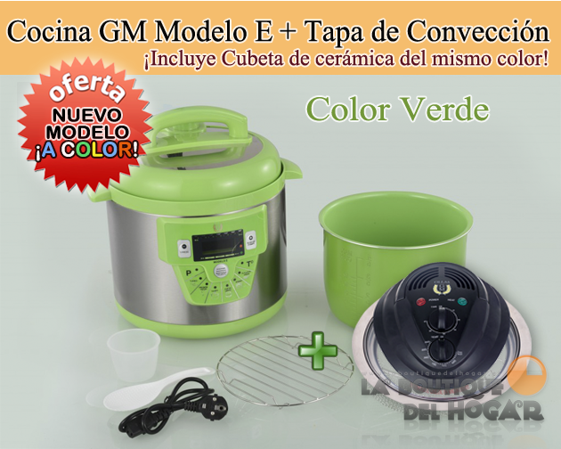 Cocina Programable GM modelo E Funcion freidora y Función de Voz – 6 litros