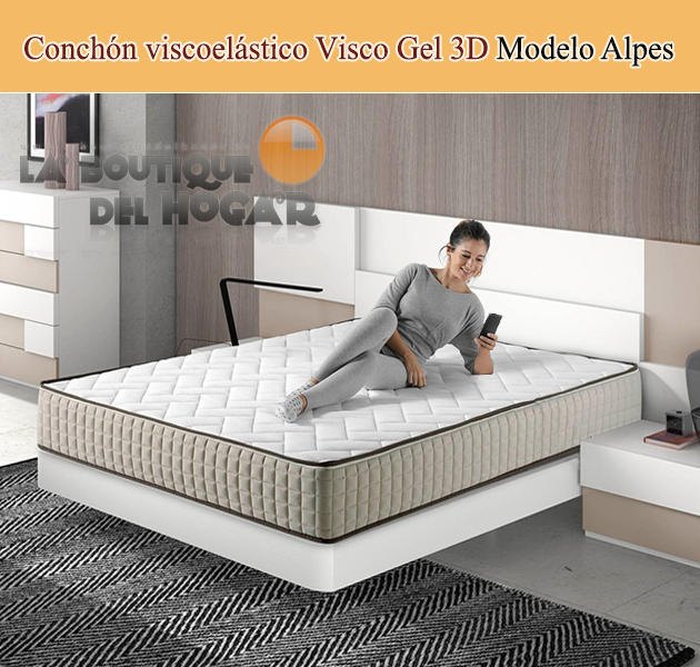 Colchón viscoelástico Visco Gel 3D Modelo Alpes