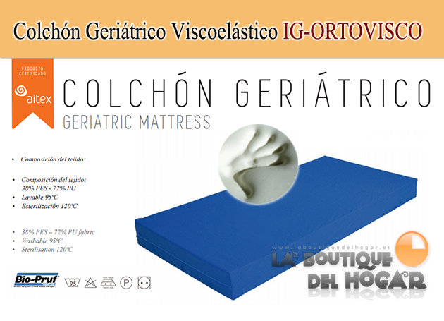 Colchón Geriátrico Viscoelástico IG-ORTOVISCO 16 cm